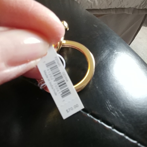 Coach leather mirror key chain charm New w/tags - Picture 3 of 6